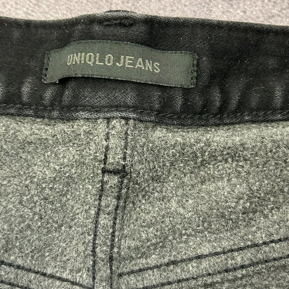 Uniqlo HEATTECH Jeans, Men's Size 33x34 Inches in Black - Picture 1 of 9